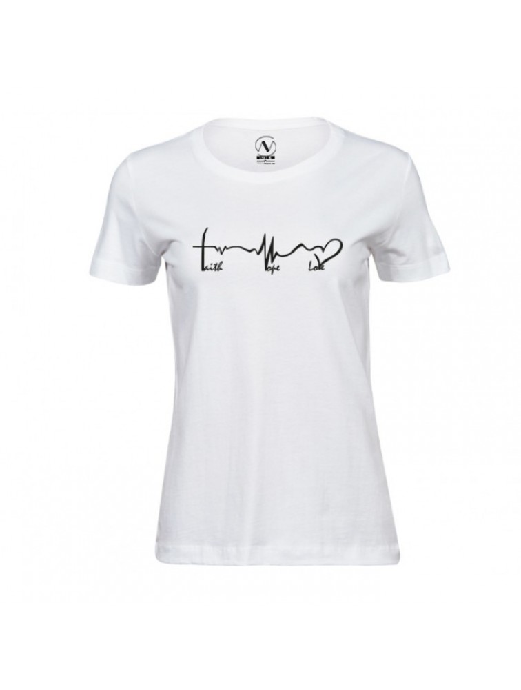 VN LABEL Faith Hope Love Shirt White